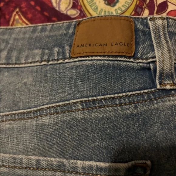 American Eagle Outfitters Ripped Blue Jean Shorts - Picture 10 of 10